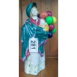 Royal Dalton early balloon lady (damage to hat)