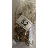 Bag of silver jewelry 184g