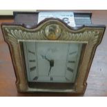 Silver fronted clock
