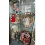 Large collection of dolls