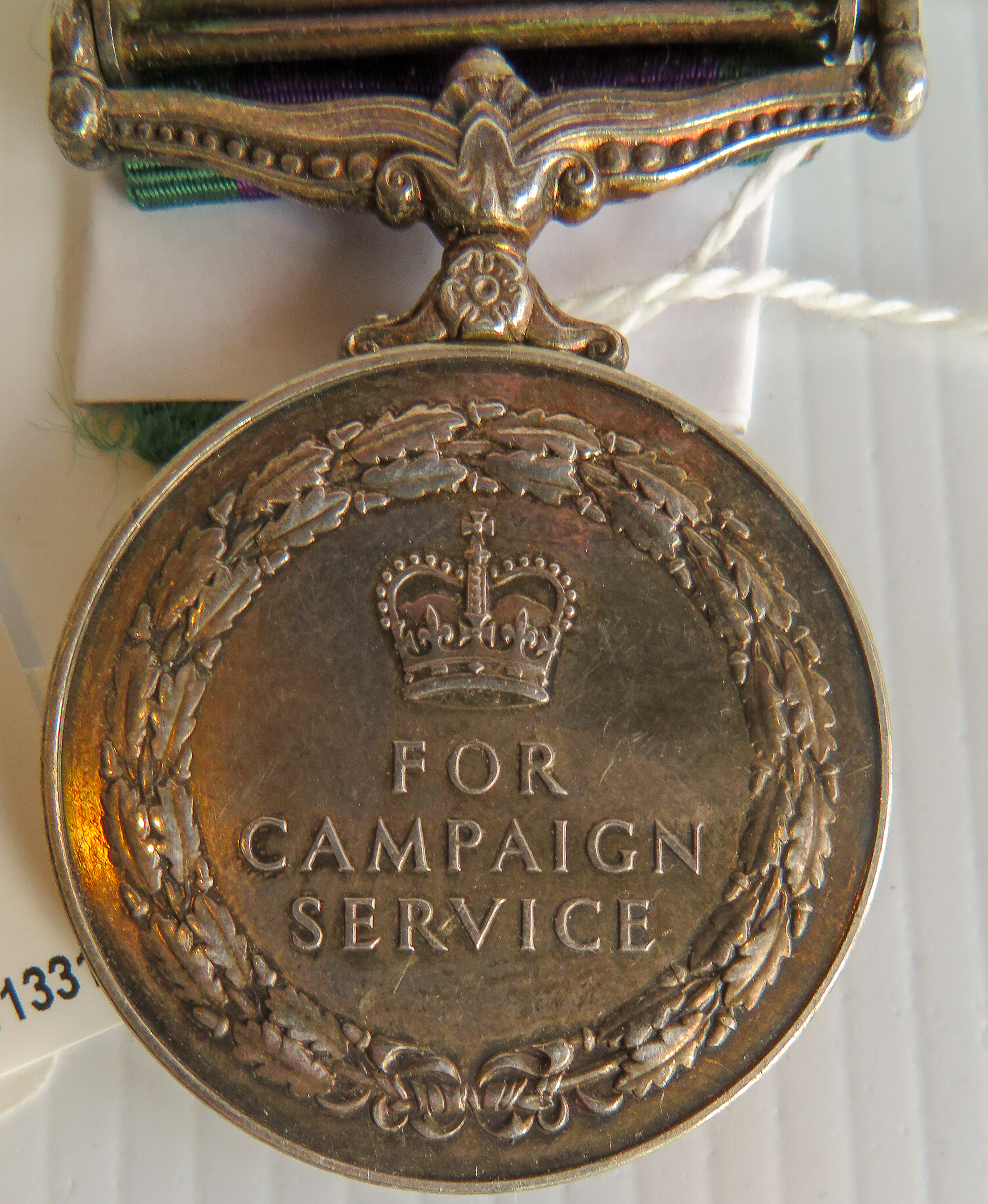 Northern Ireland campaign medal Srgt D Crabbe - Image 3 of 3