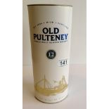 Old Pulteney 12 year old malt whisky