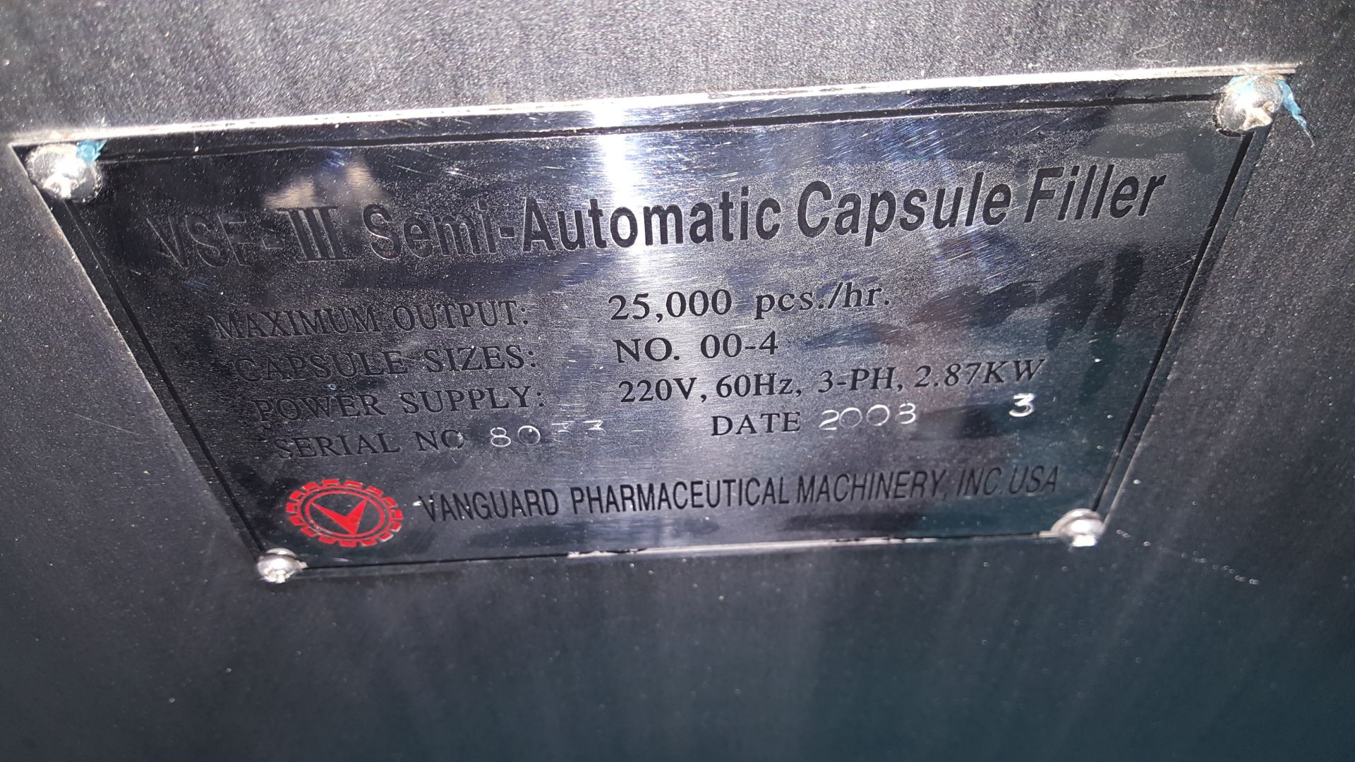 VSF-III Semi Automatic Capsule Filler - Image 5 of 5