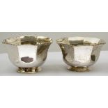 An Eastern white metal bowl, 11cm high, a pair of white metal scissors engraved "The Brown Bridge,