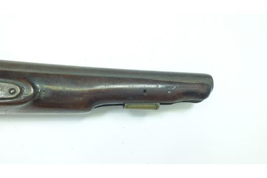 A percussion East India Company pistol by Goff dated 1802, 9inch barrel with EIC markings and - Image 5 of 15