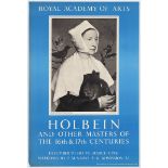 Advertising Poster Royal Academy of Arts Holbein and other Masters of the 16th & 17th Century.