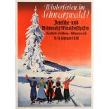Travel Poster Winter in Black Forest III Reich