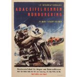 Sport Poster 17th International ADAC Eifelrennen Motor Race 1954