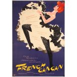 Polish Movie Poster French Cancan film by Jean Renoir