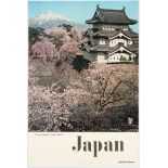 Travel Poster Japan Hirosaki Castle
