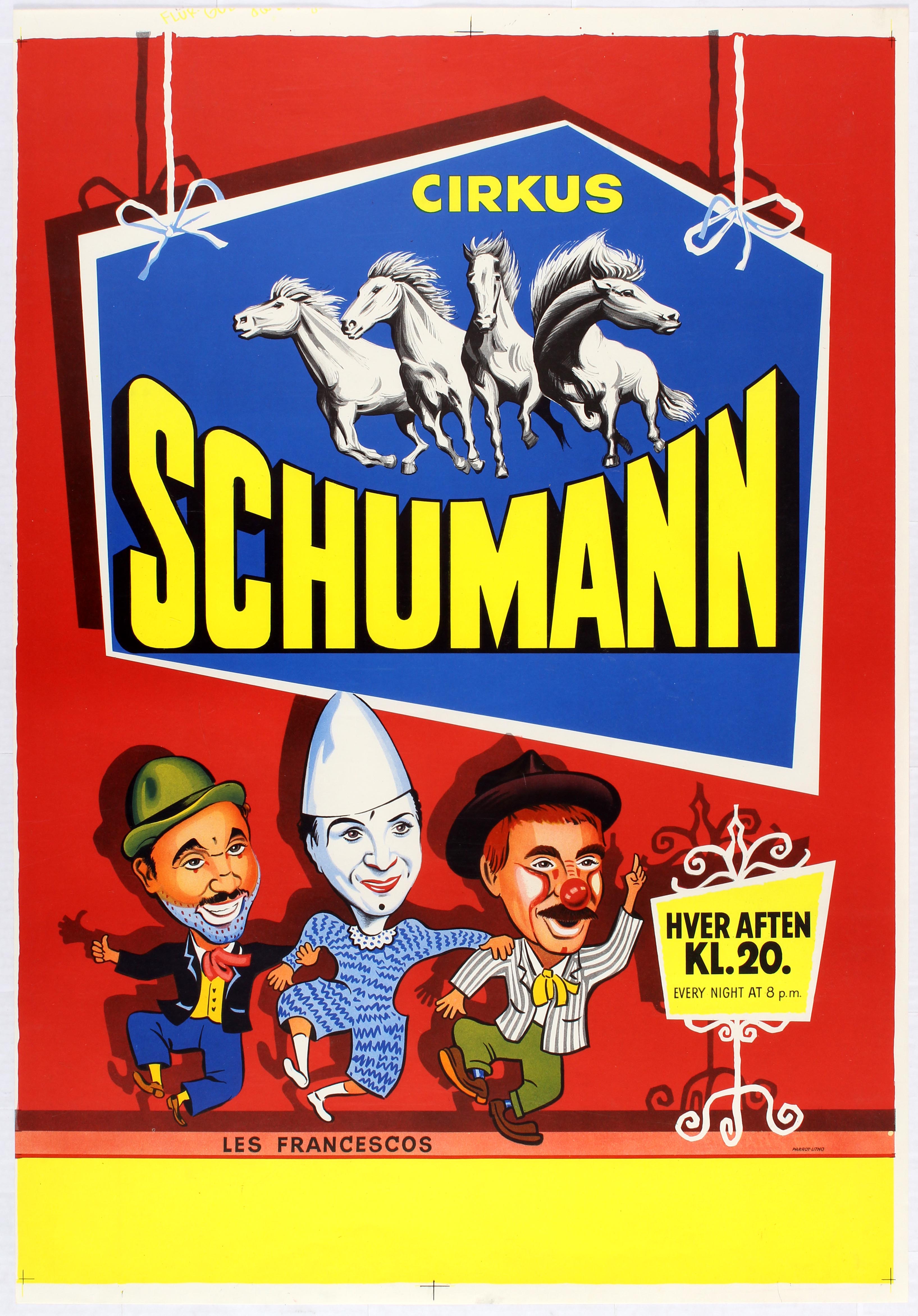 Advertising Poster Cirkus Schumann - Les Francescos