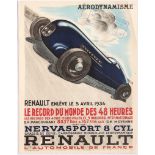 Advertising Poster for Renault Renault takes the 48 hours World Record.