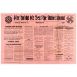 Nazi Propaganda poster - The Voice of the German Labour Front - Wall Newspaper - Episode 8