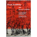 Advertising Poster Royal Academy Summer Exhibition 1961.