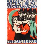 German Advertising Poster Satirical Opera