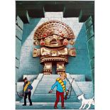 Advertising Poster Tintin Temple of the Sun