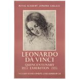 Advertising Poster Royal Academy Diploma Gallery Leonardo Da Vinci