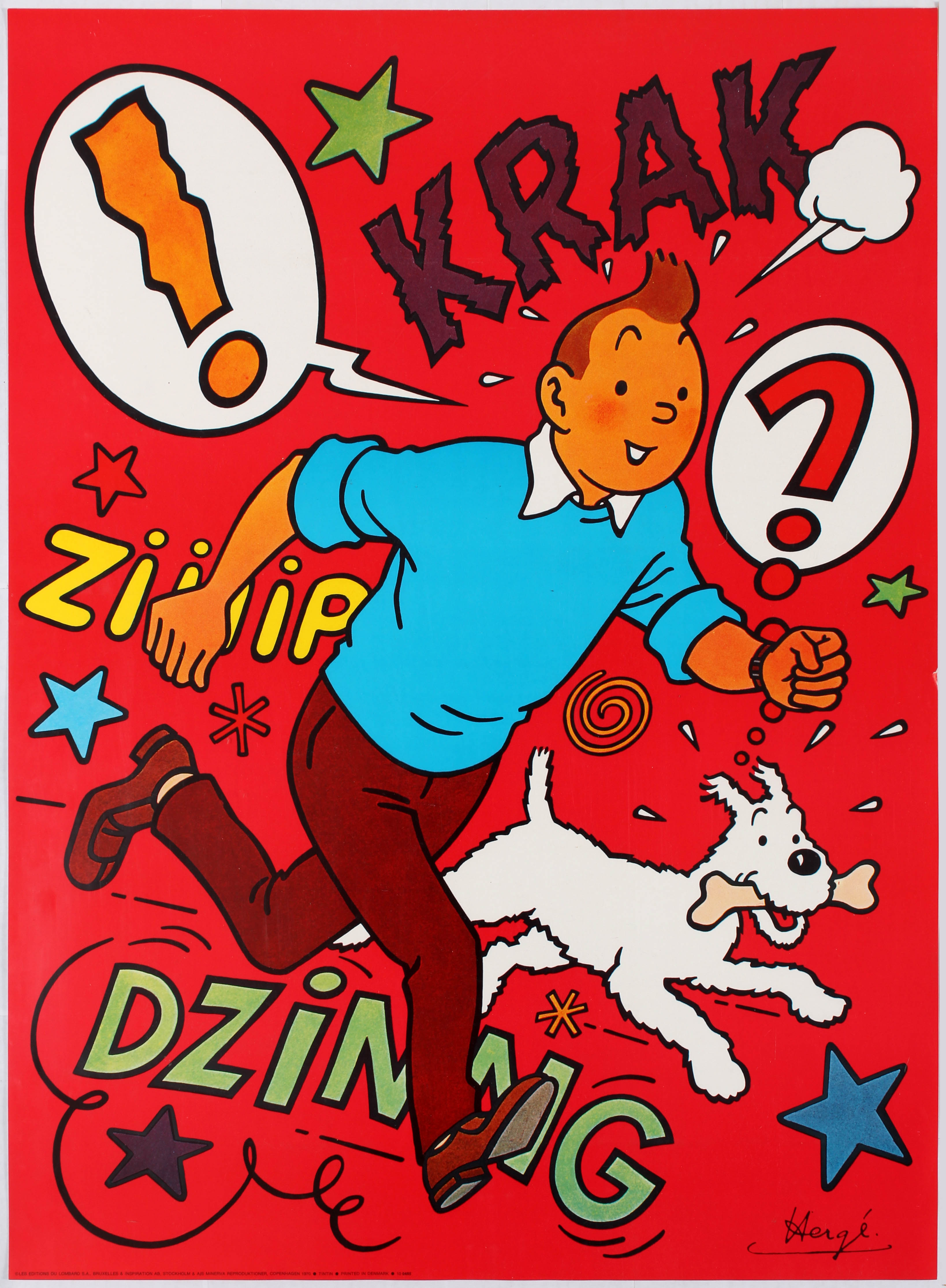 Advertising Poster Tintin