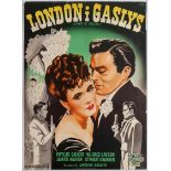 Movie Poster Fanny by Gaslight Danish poster London I Gaslys