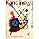 Advertising Poster Kandinsky Exhibition Poster- Pompidou Centre