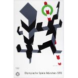 Sport Poster 1972 Munich Olympic Games Allan D'Arcangelo