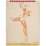 Pin Up Girl Poster Calendar 1947 George Petty