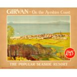 Travel Poster Girvan Ayrshire Coast Scotland LMS