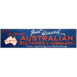 Advertising Poster Australian Sultanas Currants