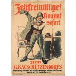 Propaganda poster German Freikorps Enrolment Poster