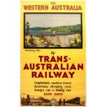 Travel Poster Western Australia Trans Australian Railway