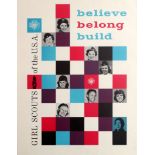 Advertising Poster Girl Scouts USA Believe Belong Build