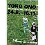 Advertising Poster Yoko Ono Between the Sky and my Head Exhibition at Kunsthalle Bielefeld