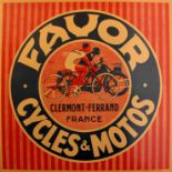 Advertising Poster Favor Cycles Motorcycles
