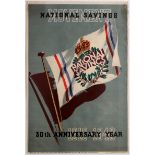 Propaganda Poster National Savings Movement 30th Anniversary year 1916-1946