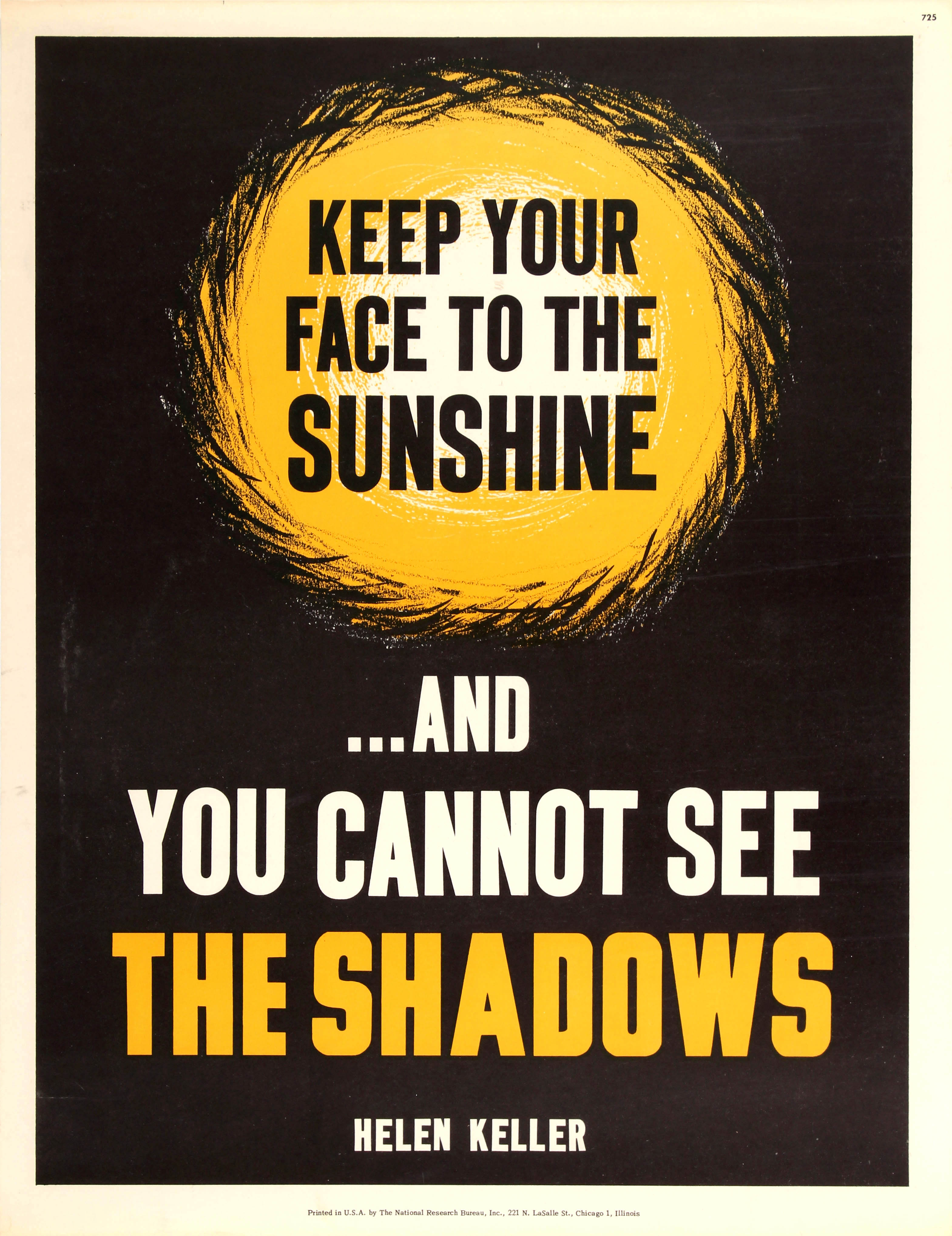 Propaganda Poster Keep Your Face To The Sunshine