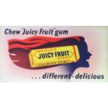 Advertising Poster Wrigley's Juicy Fruit