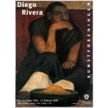 Advertising Poster Diego Rivera ExhibitionKunstforeningen MuseumDenmark 1999 2000