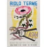 Italian Travel Poster Rolio Terme Ravenna ENIT