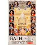 Travel Poster Bath British Railways