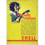 Advertising Poster Shell Lady Driver