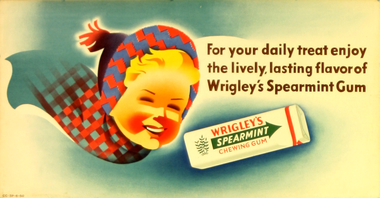 Advertising Poster Wrigley's Spearmint Gum