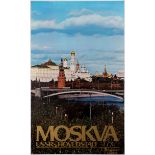 Travel Poster Moscow Capital of the USSR InTourist