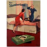 Advertising Poster Slumberland Matresses Gorgeous