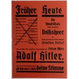 Nazi Propaganda Poster Adolf Hitler