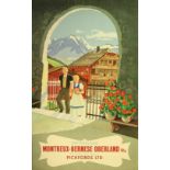 Travel Poster Switzerland MOB Railway