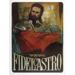 Propaganda poster Viva Fidel Castro Cuba