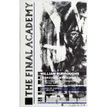 Advertising Poster Final Academy William Burroughs Psychic TV Cabaret Voltaire