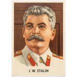 Propaganda Poster J W Stalin Portrait