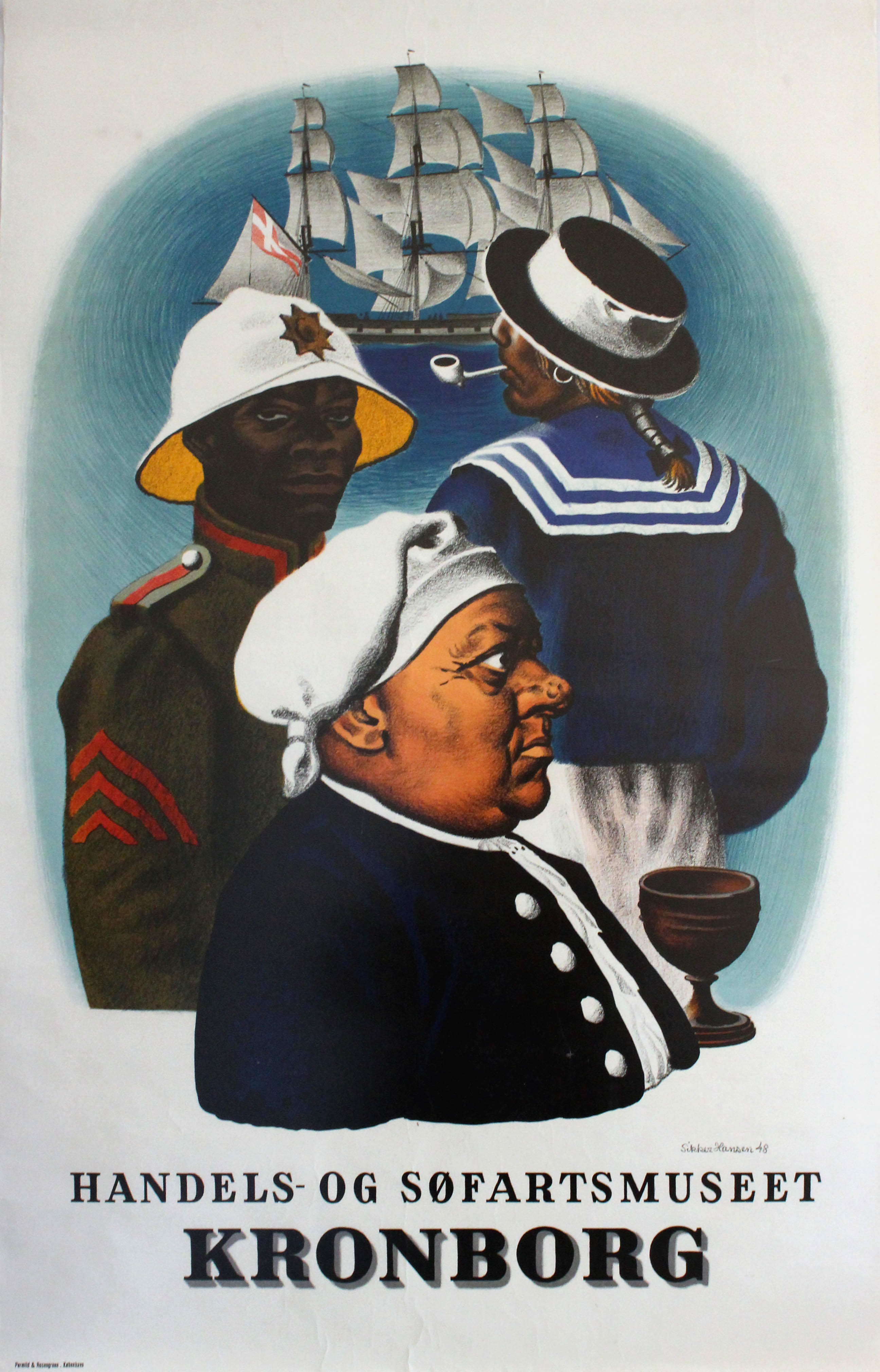 Advertising Poster Kronborg Commercial Maritime Museum