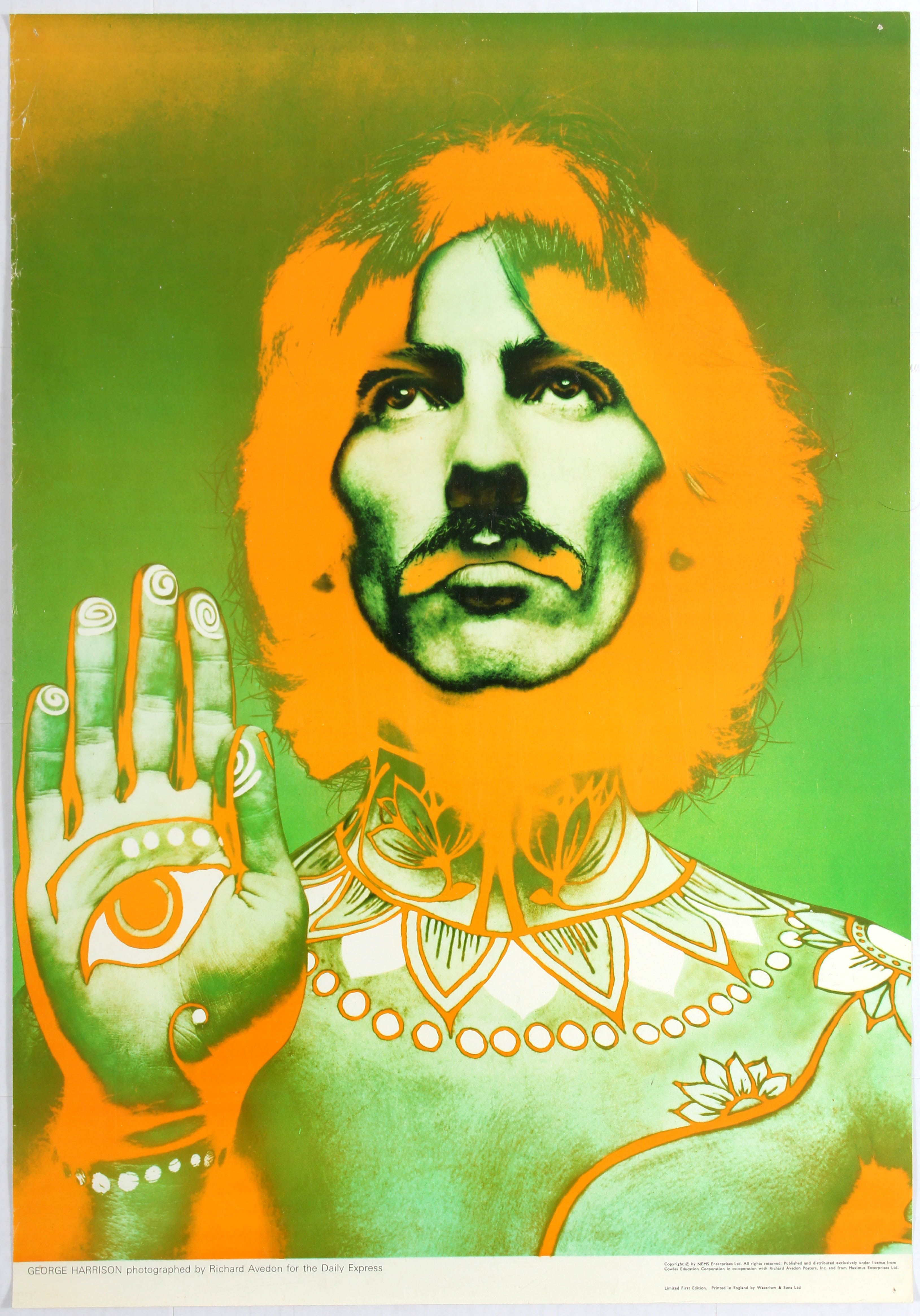 Advertising Poster The Beatles Avedon George Harrison